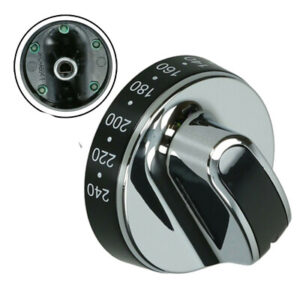 083157008 NEW WORLD OVEN ELECTRIC KNOB (BLACK-CHROME)-NW541ETCWHI