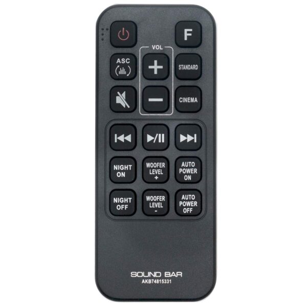 AKB74815331 LG SOUND BAR REMOTE CONTROL-SH4