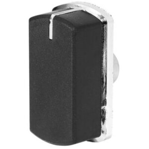 083240900 BELLING OVEN COOKTOP KNOB (BLACK/CHROME)
