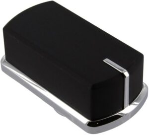 083240904 BELLING OVEN COOKTOP KNOB (BLACK/CHROME)- MUST CHECK SHAFT BEFORE ORDERING